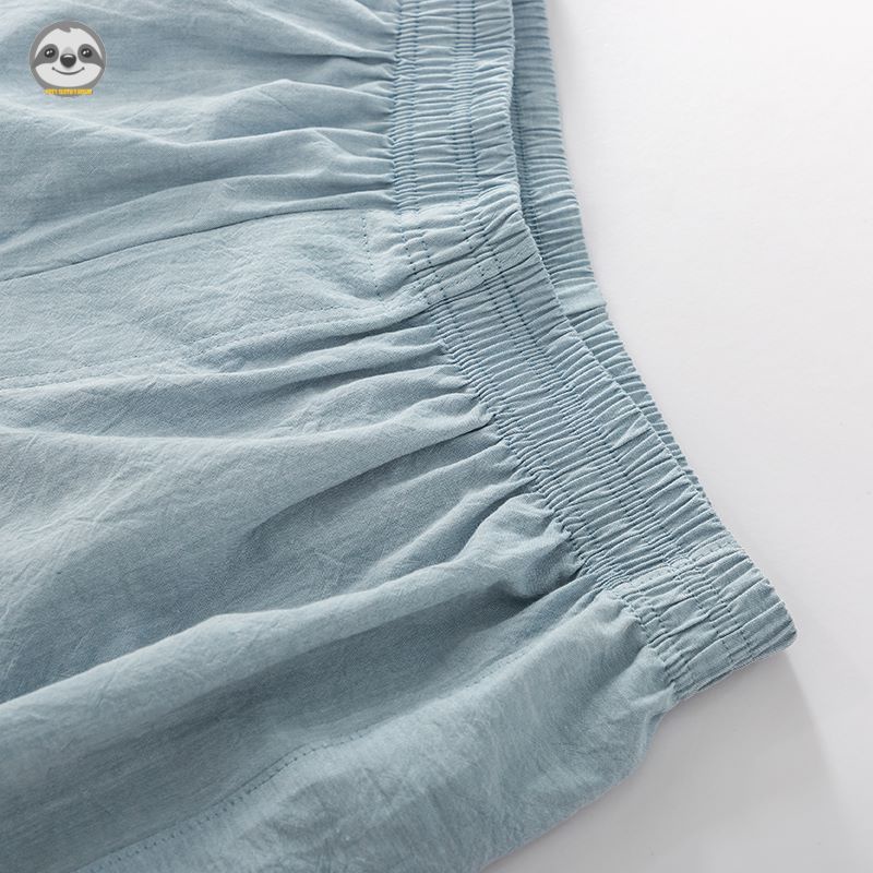Quần Lót boxer cotton Màu Trơn Phong Cách muji Nhật Bản Cho Nam