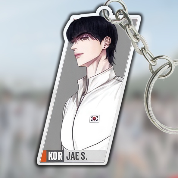 Mô Hình Standee và Móc Khóa Manhwa BL Lezhin BOMTOON Calendar 2024