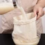Túi lọc LAKAM, Vải phô mai tái sử dụng di động, Túi đựng khăn phô mai căng thẳng Túi pha lạnh Túi đựng sữa hạt