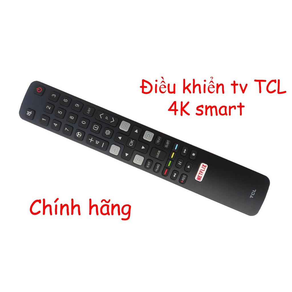 Điều khiển remote từ xa dùng cho tivi TCL ERC802N dài dẹt loại đa năng dùng cho các dòng có internet của TCL - tặng pin
