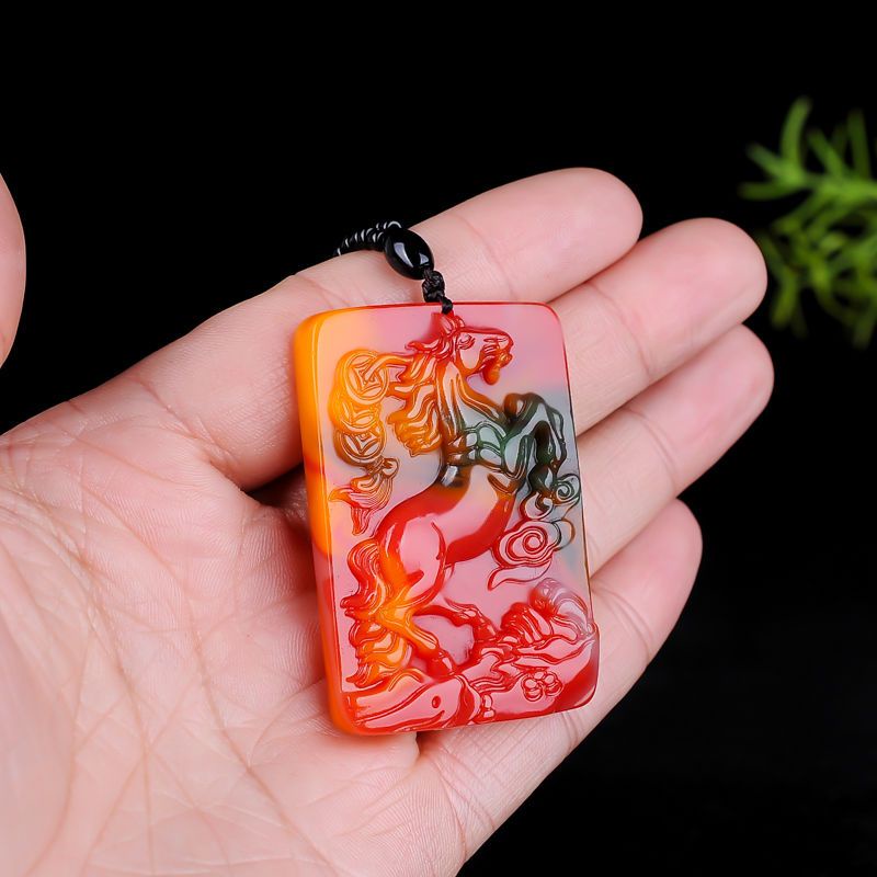 Mặt Dây Chuyền Hình Ngựa Hoàng Đạo Nhiều Màu Sắc Phong Cách Thời Trang Dành Cho Nam Và Nữ