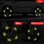MERIGGIARE 20 Miếng Dán Phản Quang, Trang Trí Sáng Tạo Xe Máy Vành Lốp Xe Đạp Dải Phản Quang, Nhiều Màu Sắc Dạ Quang Dán Dạ Quang Sọc Băng