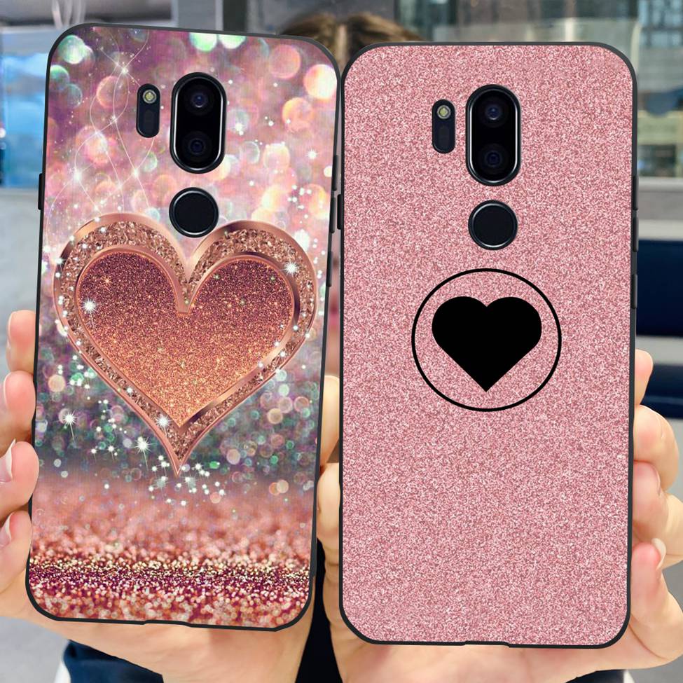 Bao Da Điện Thoại Chống Sốc Họa Tiết Hoa Và Mèo Cho lg g7 thinq g710em Esthetic lgg7 thinq Ốp