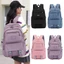 SAMO Ba Lô Dung Tích Lớn, Túi Đi Học Chống Thấm Nước Nylon Bé Gái, Túi Đeo Vai Màu Trơn Chống Nước Du Lịch Notebook Ba Lô Nam