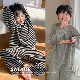 Bộ đồ ngủ trẻ em Bé trai Bé trai Quần lót giữ nhiệt thông thường Bộ đồ mùa thu