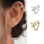 XGB Kẹp Tai Bướm Nút Bông Tai Nữ Bé Gái Y2K Trang Sức Phụ Kiện