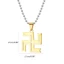 KIN Hợp Thời Trang Phật Giáo Swastika Mặt Dây Chuyền Vòng Cổ Anime Hiện Đại Lấy Cảm Hứng Từ Xương Đòn Dây Chuyền