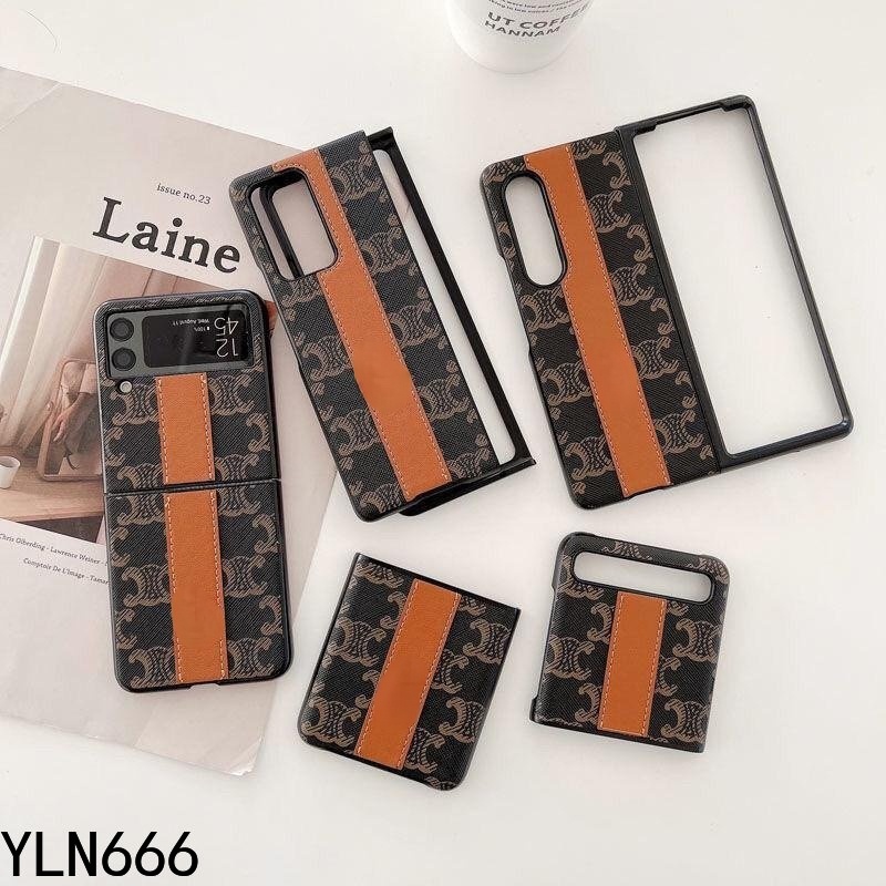 Ốp Điện Thoại Thời Trang Cho Samsung Galaxy Z Flip7 Ốp Lưng Cho Galaxy Z Fold 1 2 3 4 5 6 7 Da Sang Trọng PU + PC Ốp Lưng Cho Z Flip 7 6 5 4 3 2 1 Vỏ Điện Thoại Di Động Bảo Vệ