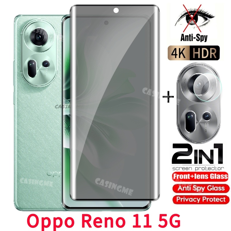 Kính Cường Lực Viền Cong Chống Nhìn Trộm Cho Oppo Reno 11 5G Reno 11 Reno 11 11Pro Reno11 10 Pro Plus 5G