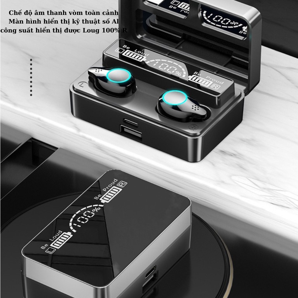 Tai Nghe Bluetooth Deiog X3C Âm Thanh Chuyên Nghiệp Cảm Ứng Vân Tay Cộng Nghệ IPX7 Gaming