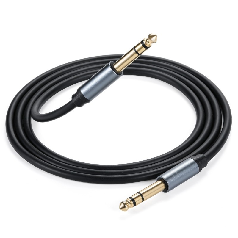 [3C] 6 35mm 1 4 Nam đến 6 35mm 1 4 Cáp Aux âm thanh nổi kết nối TRS cho đàn Guitar Laptop Loa rạp hát tại nhà Amplifi