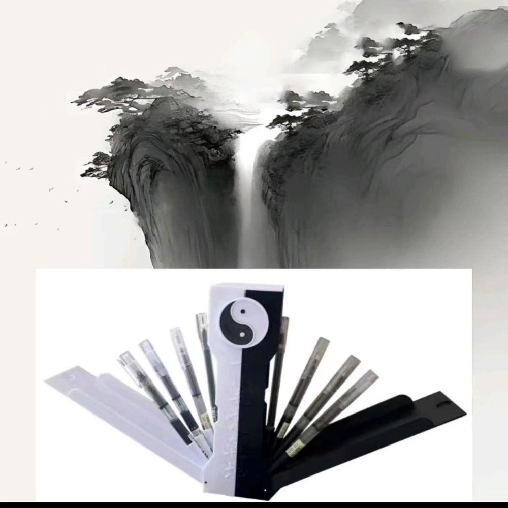 Hộp bút chì JSJJING Tai Chi, Hộp đựng bút chì Gossip an toàn dễ sử dụng, Hộp đựng bút hình chữ nhật vui nhộn dành cho học sinh