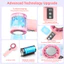 Quạt cầm tay mini Goojodoq tốc độ cao, điều chỉnh vô hạn 100 cấp độ, làm mát nhanh với miếng đệm chườm lạnh