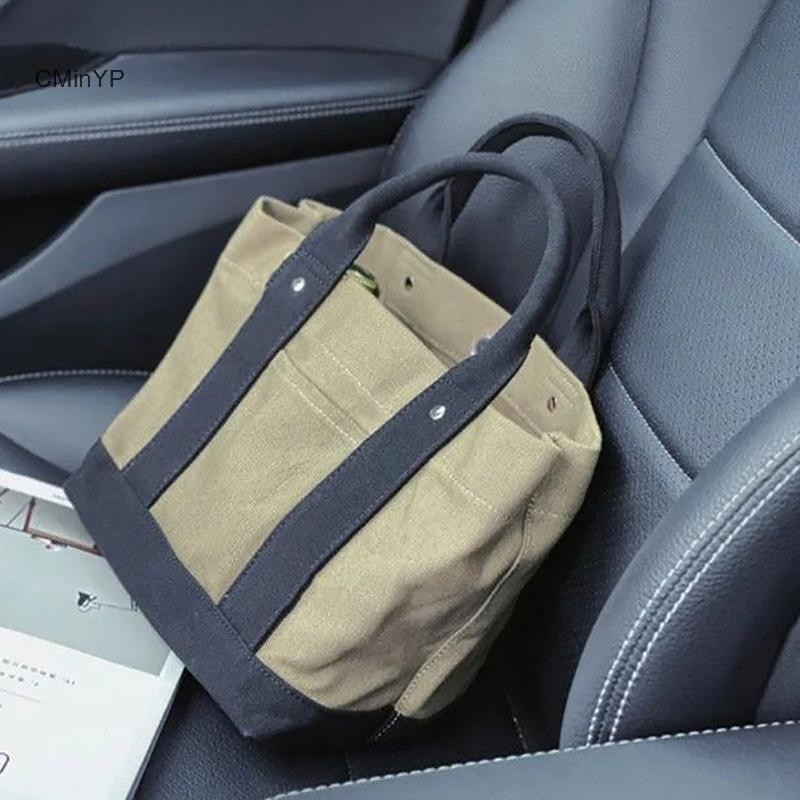 Cminyp Túi xách nữ bán chạy nhất Túi đựng đồ ăn trưa bằng vải Canvas cao cấp Phong cách Nhật Bản mới vinh quang