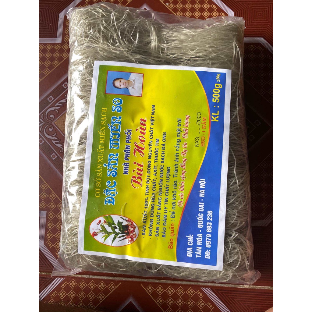 1kg Miến dong làng So (100% tinh bột dong riềng, sợi dai, không tạp ...
