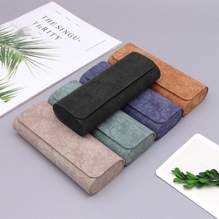 Kính POCKETN, Hộp Kính Da PU Bảo Vệ, Kính Mắt Unisex Vỏ Cứng Di Động Chống Ép Nữ