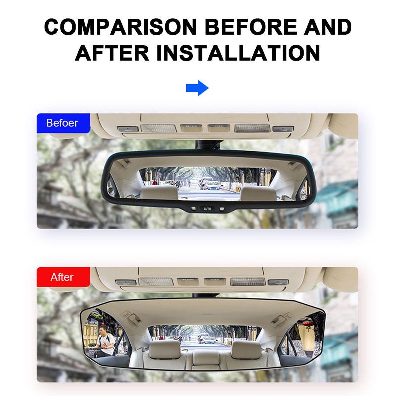 gương chiếu hậu SEAMETAL Gương Chiếu Hậu Xe Hơi seametal car Tăng Chiều Cao Và Chiều Dài Rộng