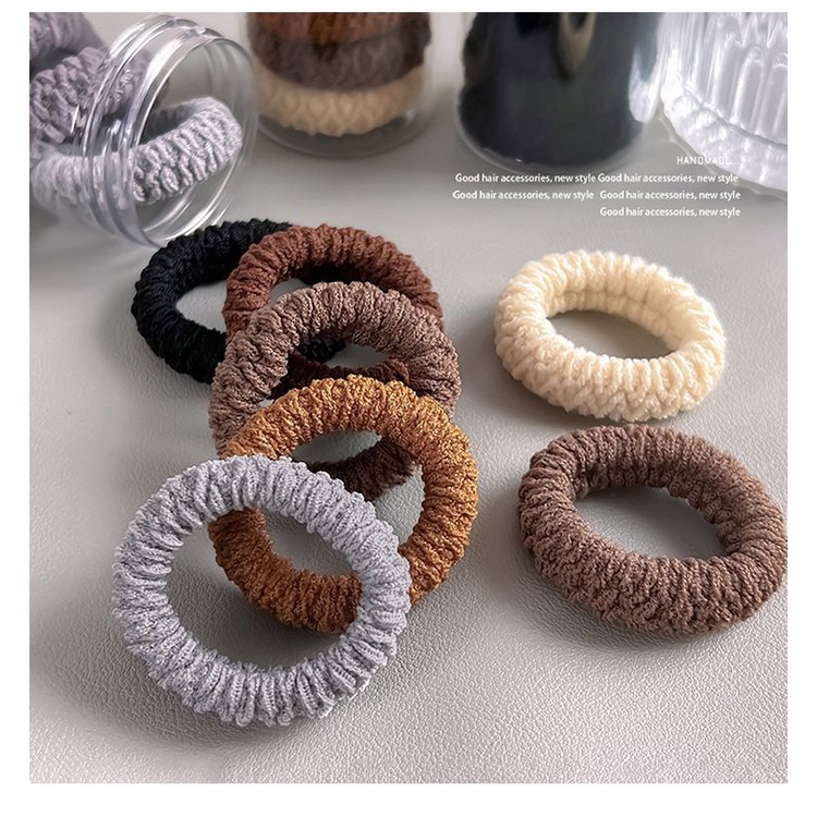 [yunyuan] Set 6 Băng Đô Thun Cao Co Giãn Tốt Liền Mạch Dây Buộc Tóc Dày Buộc Tóc Đuôi Ngựa Cho Nữ