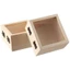 GUSTAVA 1 / 3 Hộp Gỗ Gói, Màu Sắc Tự Nhiên 3.5 '' X 3.5 '' X 1.8 '' Hộp Gỗ Lưu Trữ Trực Quan, Hộp Bảo Quản Gia Đình Bằng Gỗ / Thủy Tinh Có Thể Phục Vụ Văn Phòng