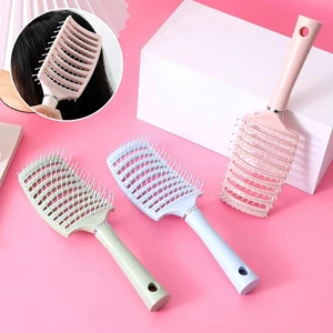 Lược chải tóc tạo kiểu dẻo dai thiết kế vòng cung làm xoăn phồng dễ dàng bọc đầu massage gỡ rối tóc hiệu quả GIOVA