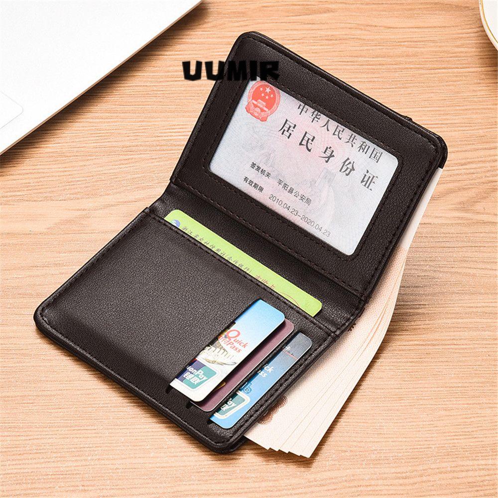 UUMIR nam UUMIR bằng da PU mỏng gập đôi thời trang thanh lịch