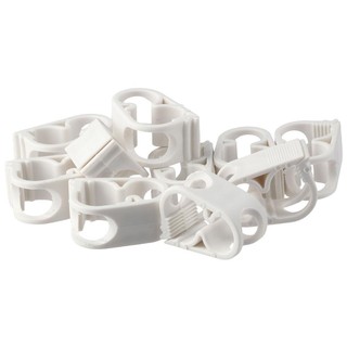 Risedot 10 Kẹp ống có thể điều chỉnh, Kẹp ống nhựa 6 ~ 12mm / 1 / 4 "~ 1 / 2" màu trắng, Kẹp ống điều khiển lưu lượng bằng nhựa bền Chai truyền