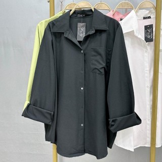 Áo sơ mi nữ The Simple bigsize tay dài có túi phong cách  lịch sự dễ phối cho các nàng chuppy SM20