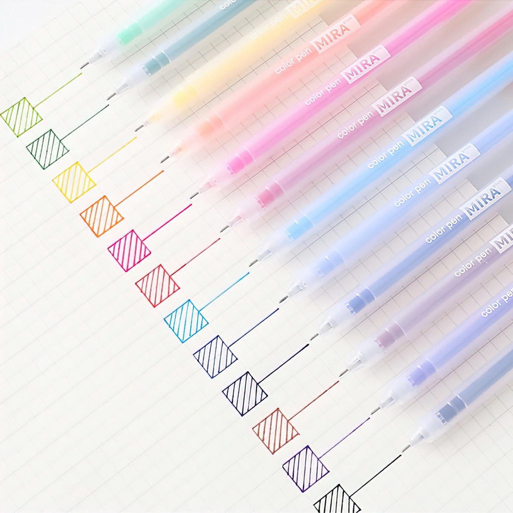 Bút mực gel cute , bút viết calligraphy ngòi 0.5mm nhiều màu dễ thương
