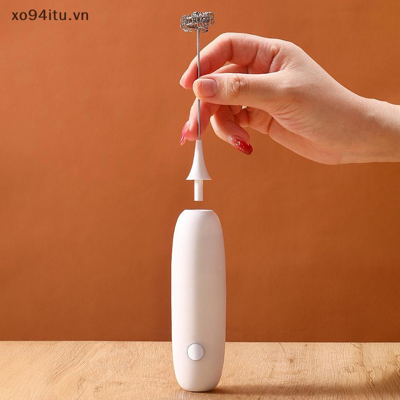 XOITU Máy tạo bọt sữa điện Máy trộn đánh trứng không dây Máy đánh trứng cầm tay Máy trộn tạo bọt Cappuccino VN