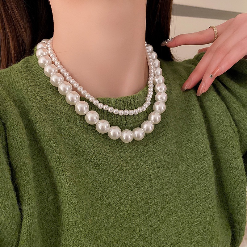 Vòng Cổ Chuỗi Hạt Hình Học Thiết Kế Tối Giản Vintage Thanh Lịch Văn Nghệ Phụ Kiện Nữ Tính Cá Tính Độc Đáo