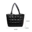 Túi Tote Quilted CPINCP, Túi Đeo Vai Màu Trơn Đệm Cotton, Túi Mua Sắm Dung Tích Lớn Thời Trang Nữ Bé Gái