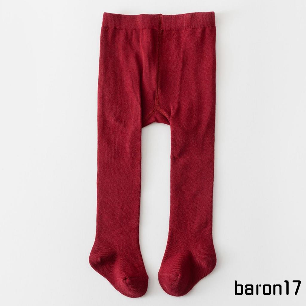 Bé Gái Quần Co Giãn Eo Màu Trơn Vớ Slim Fit Tất Quần Cho Trẻ Sơ Sinh Thường Ngày Hàng Ngày