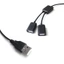 Bộ chia USB GODD Cáp Y USB 1 Nam đến 2 Nữ Đầu nối dây nối dài USB đôi