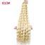 DELMER Tóc Móc Tổng Hợp, Ombre Afro Uốn Tóc Xoắn Sâu Móc Tóc, 30Inch Xoăn Sóng Nước Tự Nhiên Móc Bện Phần Mở Rộng Tóc