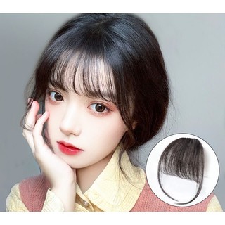 Mái Thưa Giả Bằng Tóc Thật 100% Hàng Dệt Tay, Tóc Mái Giả Phong Cách Hàn Quốc HaminStore
