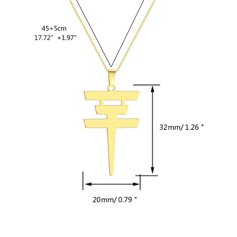 King Vòng cổ Bằng Thép Không Gỉ Có Mặt Phát Sáng Đơn Giản Cho Nữ