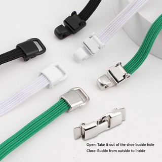 1 Cặp Dây Giày Không Buộc Cho Sneaker, Khoá Gài, Dây Co Giãn Phẳng, Phụ Kiện Giày Tieless Cho Người Lớn & Trẻ Em