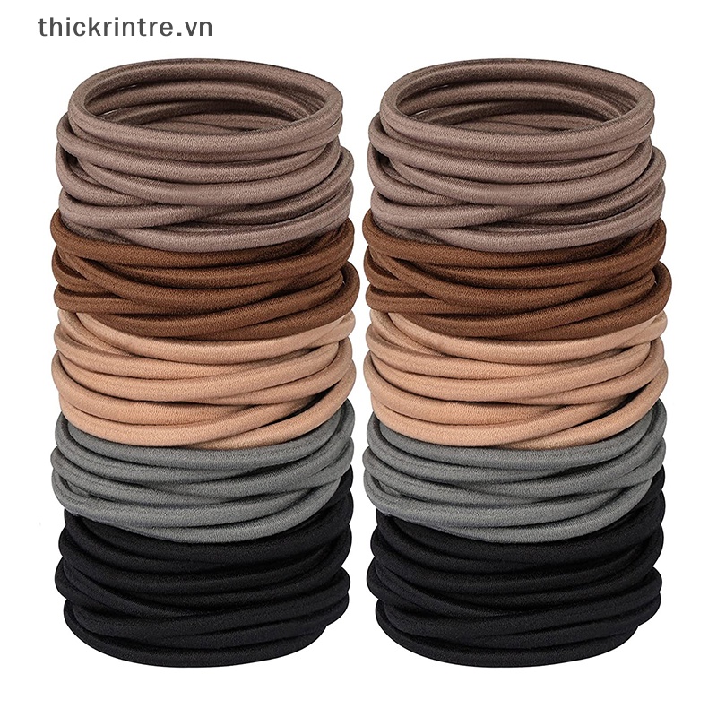 Set 100 Dây Chun Buộc Tóc Co Dãn Thời Trang Cho Nữ