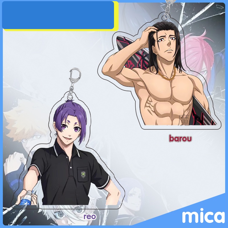 Móc khóa BLUE LOCK ver BÁN THÂN in hình anime chibi mica trong acrylic keyring dễ thương