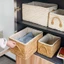 YUUKII 1 Giỏ Đựng Đồ, Giỏ Đựng Khăn Giấy Hình Chữ Nhật, Nhà Bếp Nautral Bền Đẹp Nhà Tổ Chức Mây Dệt Thùng Cỏ Biển