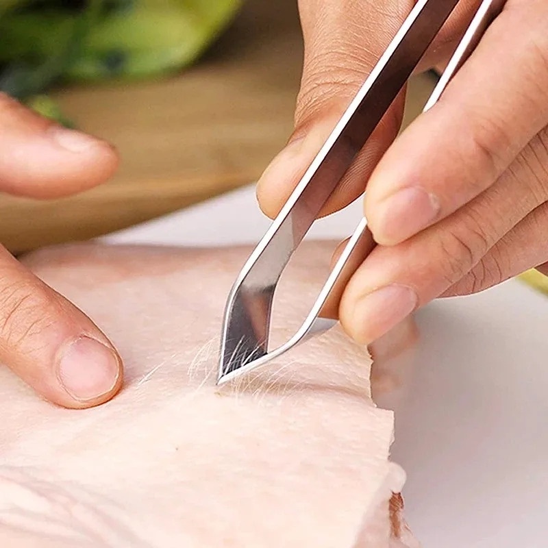 Nhíp Nhổ Lông Gà / Heo Đa Năng Bằng Thép Không Gỉ