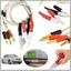 1 Cặp Dây Cáp Kẹp Phích Cắm Bắp Chuối Cách Nhiệt Thấp Đầu Dò LCR Kiểm Tra Thiết Bị Kelvin Mới