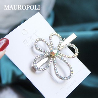 Mauropoli [Sẵn Sàng] Hàn Quốc Dongdaemun Laser Nhiều Màu Sắc Kim Cương Giả Hoa Kẹp Tóc Phụ Kiện Tóc ins Yang Chao Cùng Phong Cách Kẹp Tóc Nổ Kẹp Bên