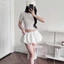 Áo Thun Ren Tay Ngắn Cổ Tròn Kiểu Dáng Croptop, Áo Kiểu Nữ Ren Ôm Body Chất Xốp Quyến Rũ Cho Nữ_A4