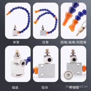 ♔Ống làm mát máy công cụ, vòi phun khí, đế từ tính, vòi phun nước hai đầu, ống phun dầu, vòi phun tròn phẳng, ống khí, vòi phun khớp tre đa năng ZTVG