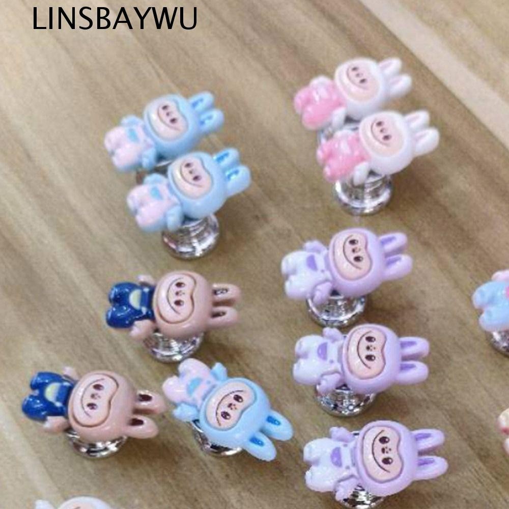 Linsbaywu Labububupu Nút ép vệ sinh Đồ dùng phòng tắm hoạt hình tự dính ...