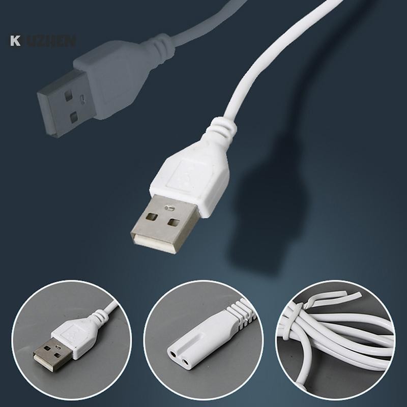 Kuzhen Cáp USB Dây Sạc Lỗ Đồng Phù Hợp Với Đèn Pin 5V Máy Cạo Râu Tóc Dây Đơn Lỗ 1.8 HOT