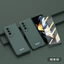 360 Bảo Vệ Toàn Diện Ốp Lưng Điện Thoại Samsung Galaxy Z Fold 6 5 4 3 2 Kính Cường Lực Matte PC Bản Lề Cover