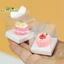 NRL 2 Chiếc Nhà Búp Bê Trong Suốt Hộp Bánh Nhà Búp Bê Mô Phỏng Món Tráng Miệng Bao Bì Hộp Búp Bê Nhà Phụ Kiện Giả Vờ Chơi Đồ Chơi