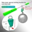 METUBE 5 Chiếc Chì Chìm Câu Cá, 3g-20g thon kiểu Câu Cá Trọng Lượng Chìm, 2023 lõm đáy Chì Trọng Lượng Chì Trọng Lượng Câu Cá